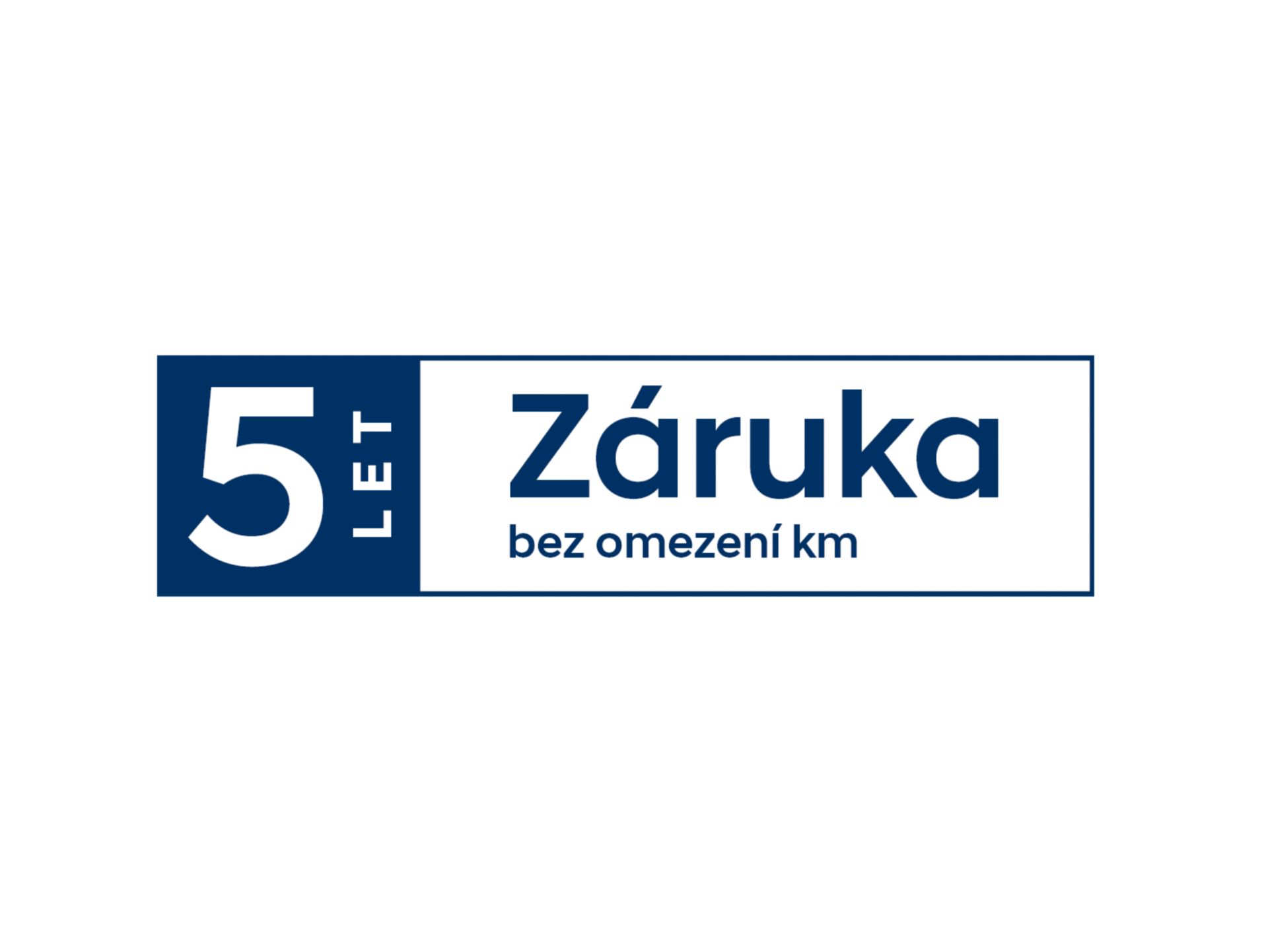 logo 5 let komplexní záruky bez omezení km